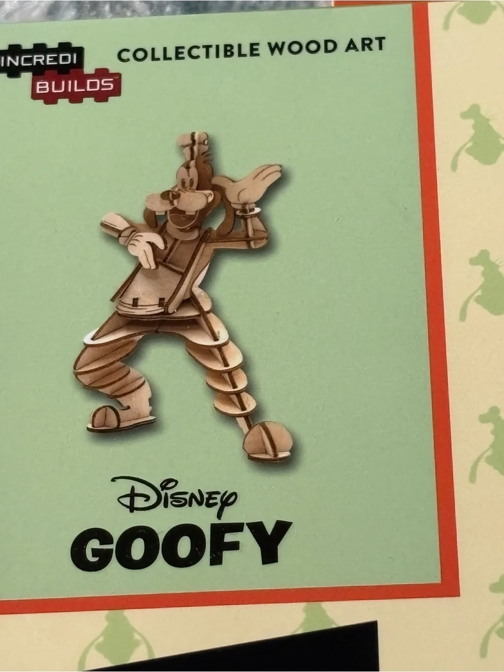 Disney Goofy 3D Wood Model Kit and Book set